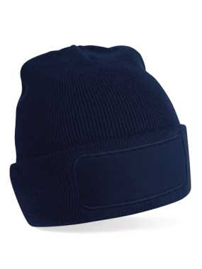 Unisex čiapka (Beechfield Original Patch Beanie) > modrá (french navy)