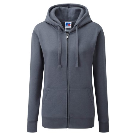 Dámska mikina (RUSSELL AUTHENTIC ZIP HOOD/W) > šedá(convoy) > XS