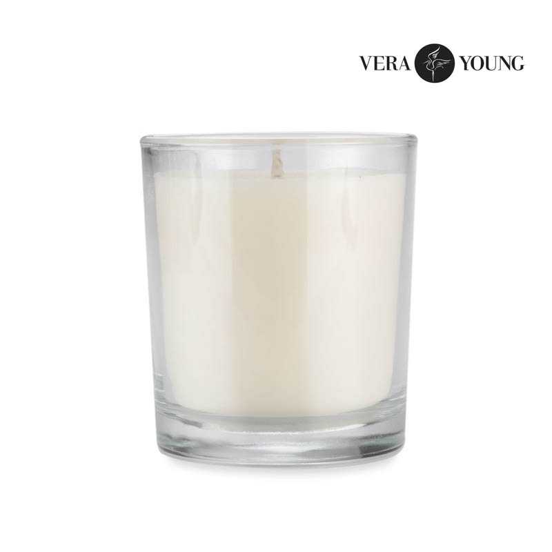 Sójová sviečka 170 g - Plum & Patchouli > transparentná