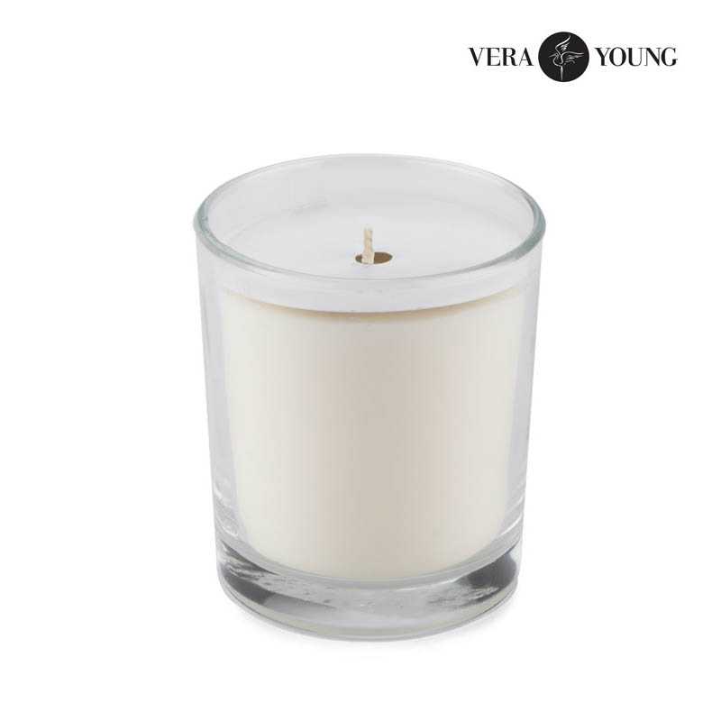 Sójová sviečka 170 g - Plum & Patchouli > transparentná