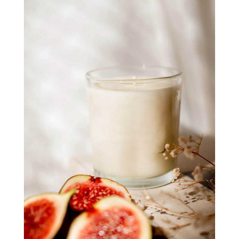 Sójová sviečka 170 g - Plum & Patchouli > transparentná