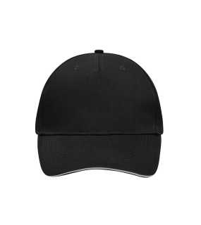 5 panelová šiltovka (MB 5 Panel Sandwich Cap) > čierna / šedá (light)