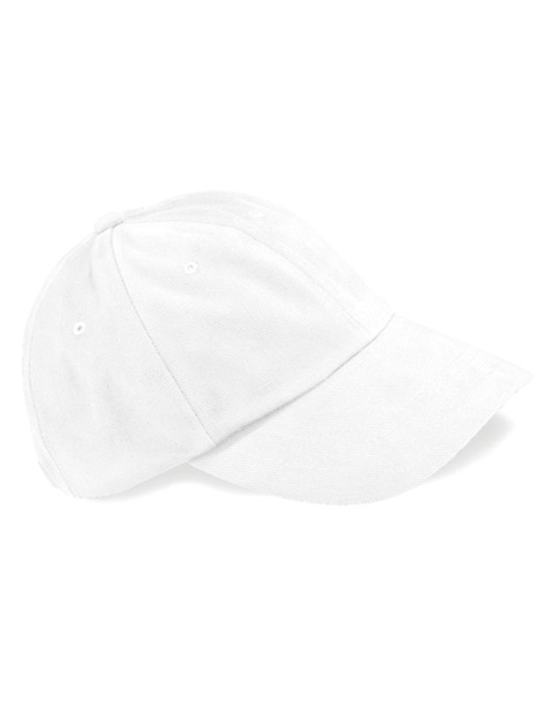 Unisex šiltovka (Beechfield Low Profile Heavy Brushed Cotton Cap) > biela