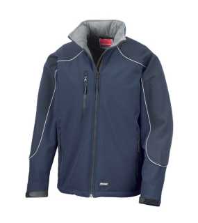 Unisex bunda (RESULT HOODED SOFT SHELL JACKET) > modrá (navy) / modrá (navy) > L