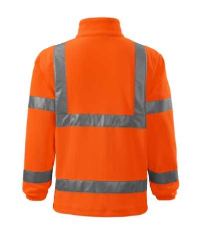 Unisex fleece bunda (RIMECK Fleece Jacket) > oranžová (reflexná) > L