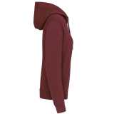 Dámska mikina(KARIBAN LADIES’ HOODIE) > červená (wine) > S