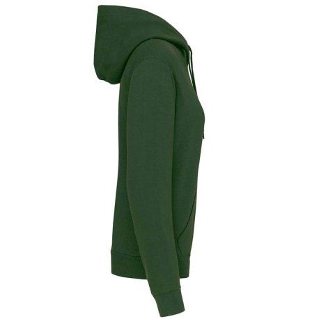 Dámska mikina(KARIBAN LADIES’ HOODIE) > zelená (forest) > 2XL