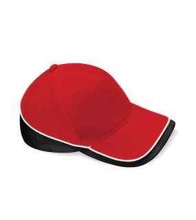 Šiltovka unisex (Beechfield Teamwear Competition Cap) > červená(classic) / čierna