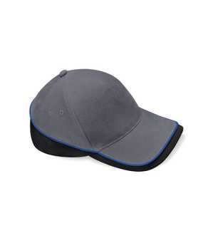 Šiltovka unisex (Beechfield Teamwear Competition Cap) > šedá (graphite) / čierna