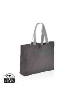 Nefarbená veľká taška Impact z 240g recykl. canvas AWARE > šedá (anthracite)