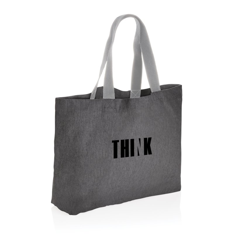 Nefarbená veľká taška Impact z 240g recykl. canvas AWARE > šedá (anthracite)