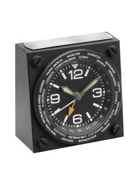 Hodiny so svetovým časom > čierna