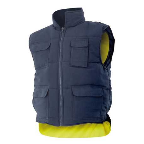 Pánska vesta (VELILLA HV REVERSIBLE VEST) > modrá (marine) / žltá (hi-vis) > S