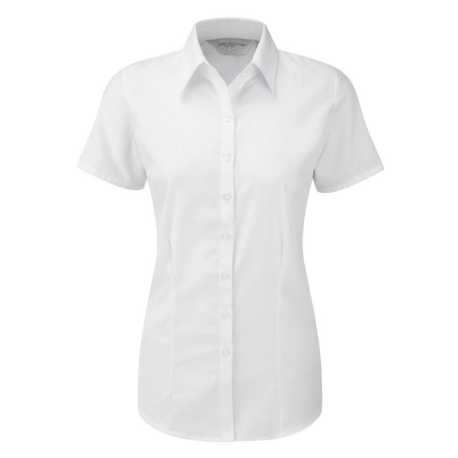 Dámska košeľa (RUSSELL S/S HERRING SHIRT/W) > biela > XS