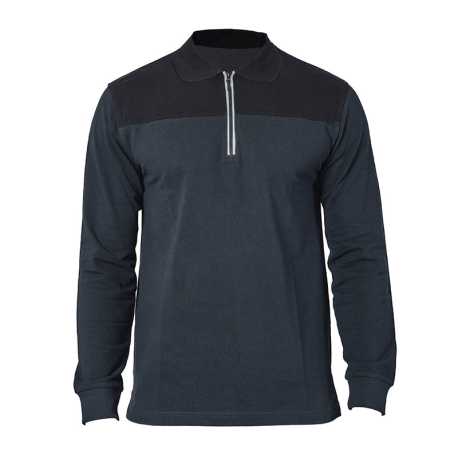 Pánska polokošeľa (LUBIANA by JR) > modrá (navy) / čierna > 3XL