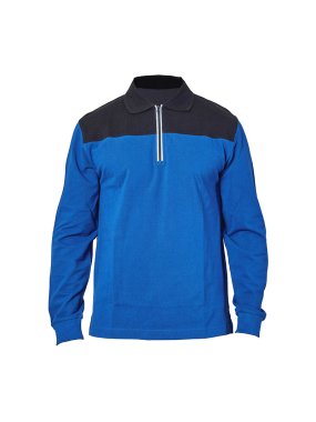 Pánska polokošeľa (LUBIANA by JR) > modrá (royal) / čierna > 2XL