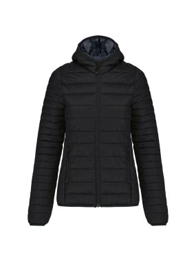 Dámske bundy (Kariban"LADIES' LIGHTWEIGHT HOODED DOWN JACKET") > čierna > S