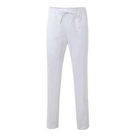 Pánske nohavice (VELILLA 100% COTTON SCRUB TROUSERS) > biela > 2XL