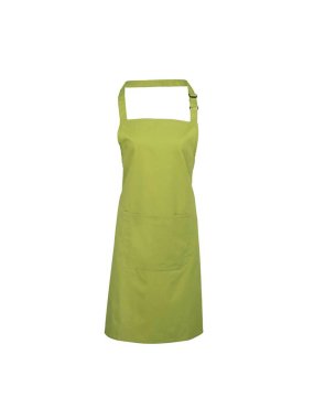 Unisex zástera (PREMIER ‘COLOURS’ BIB APRON WITH POCKET) > zelená (lime)