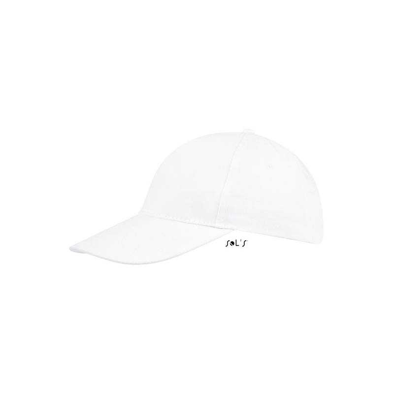 5 panelová šiltovka (SOLS SUNNY FIVE PANELS CAP) > biela