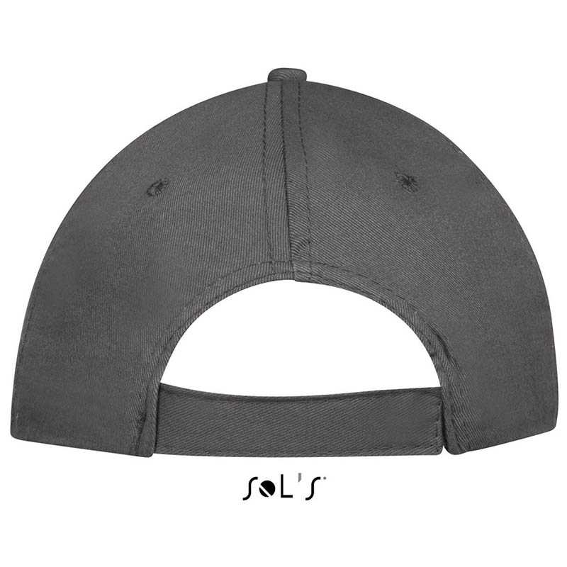 5 panelová šiltovka (SOLS SUNNY FIVE PANELS CAP) > šedá (dark) / šedá (light)