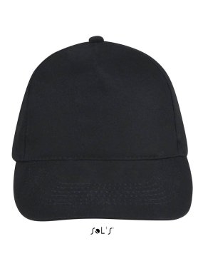 5 panelová šiltovka (SOLS SUNNY FIVE PANELS CAP) > čierna