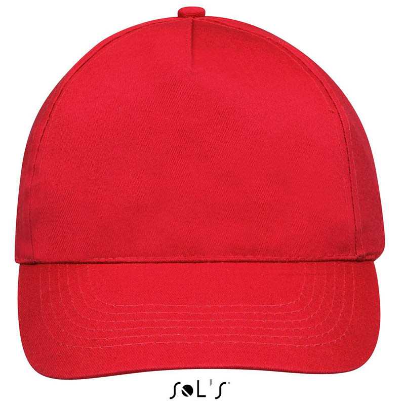 5 panelová šiltovka (SOLS SUNNY FIVE PANELS CAP) > červená