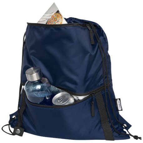 GRS recyklovaná taška se stahovací šňůrkou 9 litrů Adventure>modrá(navy)