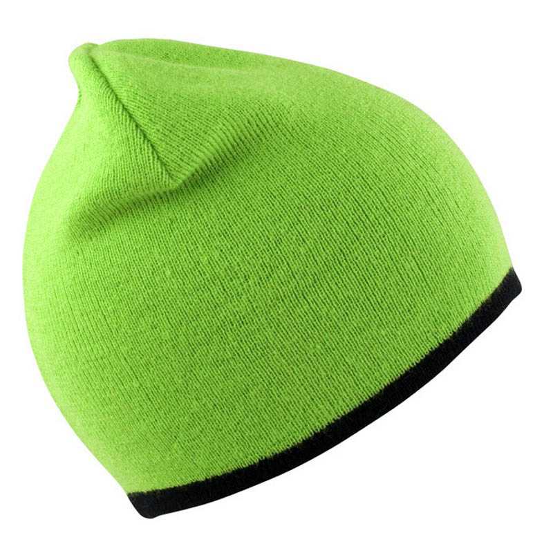 Čiapka (RESULT REVERSIBLE FASHION HAT) > zelená (lime) / čierna