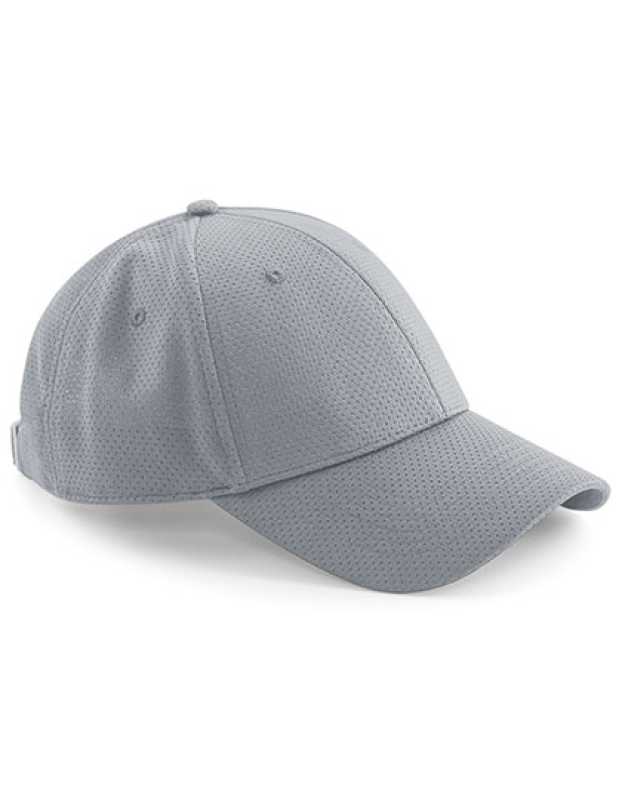 6 panelová-unisex šiltovka (Beechfield Air Mesh 6 Panel Cap) > šedá (light)