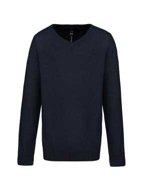 Detský sveter (KARIBAN KIDS' V-NECK JUMPER) > modrá (navy) > 6/8