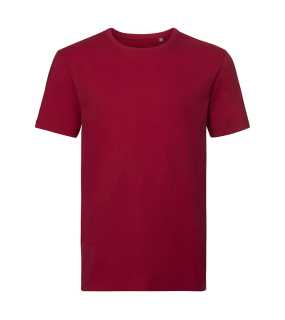 Pánske tričko (RUSSELL Men's Pure Organic Tee)>červená>XS