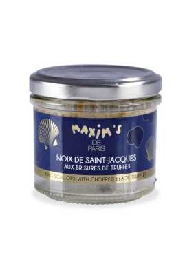Speciality to spread : king scallops with chopped black truffles 80 g Maxim’s
