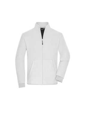Pánska mikina (JN Men's Bonded Fleece Jacket) > biela / šedá (dark) > S