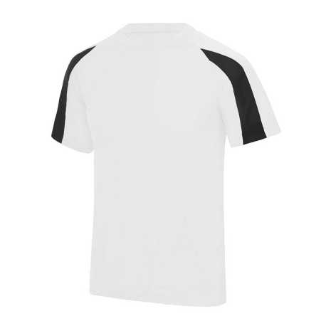 Pánske tričko (Just Cool CONTRAST COOL T) > biela (arctic) / čierna (jet) > 2XL