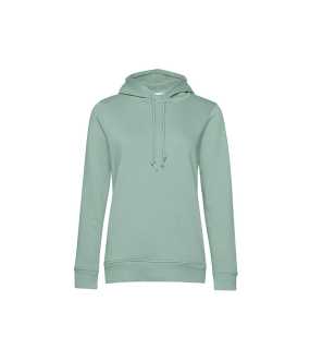 Dámska mikina (B&C Organic Hooded /women)>zelená (sage)>M