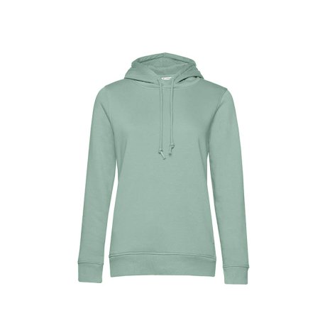 Dámska mikina (B&C Organic Hooded /women)>zelená (sage)>M
