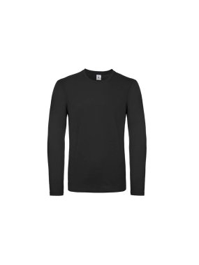 Pánske tričko (B&C #E150 LSL) > čierna > XL