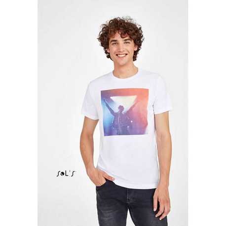 Unisex tričko (SOLS SUBLIMA UNISEX TEE-SHIRT FOR SUBLIMATION) > biela > L