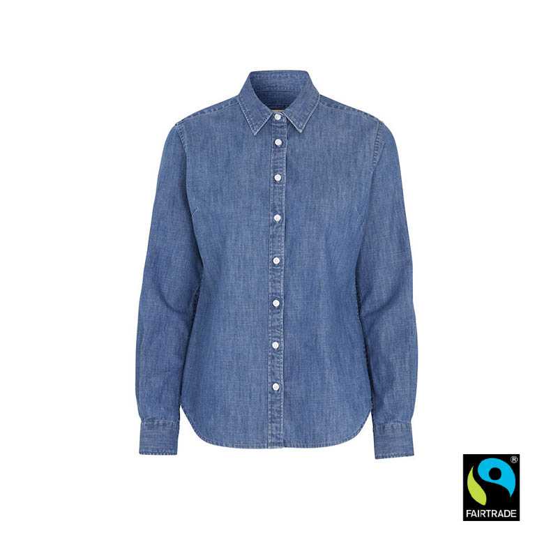 Dámska košeľa (COTTOVER DENIM LADY) > modrá (denim) > 34