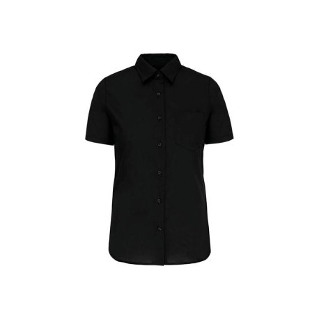 Dámska košeľa (KARIBAN LADIES SHORT SLEEVE SHIRT) > čierna > S