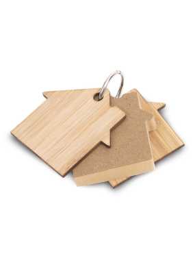 Prívesok z bambusu s bločkom na poznámky > béžová