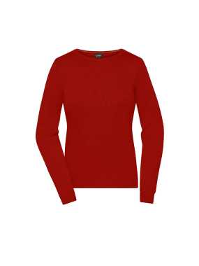 Dámsky sveter (JN Ladies' Round-Neck Pullover) > červená > M