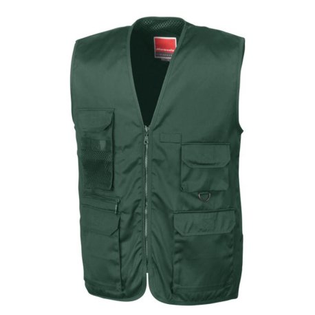 Unisex vesta (RESULT SAFARI WAISTCOAT) > zelená (lichen) > S