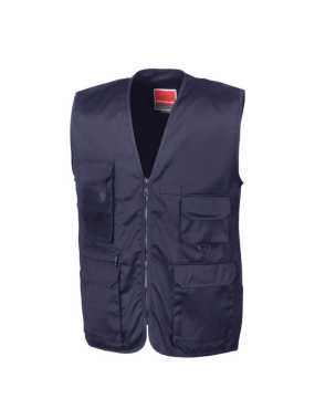 Unisex vesta (RESULT SAFARI WAISTCOAT) > modrá (midnavy) > L