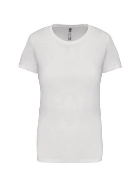 Dámske tričko (KARIBAN LADIES SHORT SLEEVE NECK T-SHIRT) > biela > M