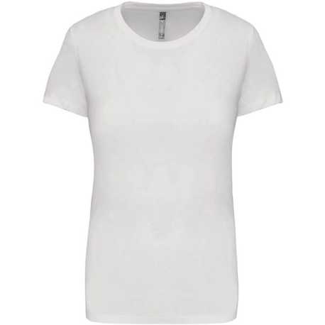 Dámske tričko (KARIBAN LADIES SHORT SLEEVE NECK T-SHIRT) > biela > M