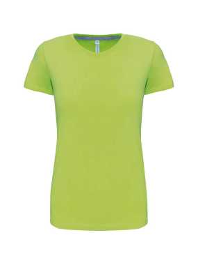 Dámske tričko (KARIBAN LADIES SHORT SLEEVE NECK T-SHIRT) > zelená (lime) > XL