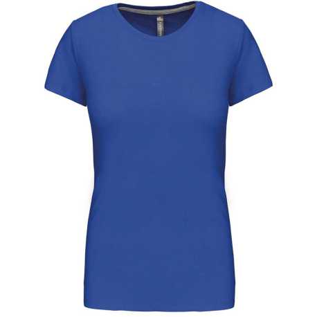Dámske tričko (KARIBAN LADIES SHORT SLEEVE NECK T-SHIRT) > modrá (light royal) > S