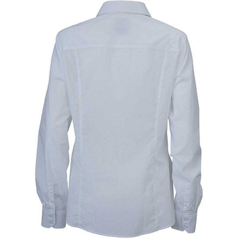 Dámska košeľa (JN Ladies' Plain Shirt) > biela / červená > XS